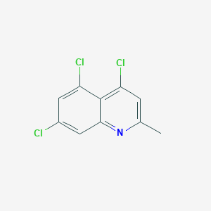 molecular formula C10H6Cl3N B1627220 2-Methyl-4,5,7-trichloroquinoline CAS No. 203626-80-6