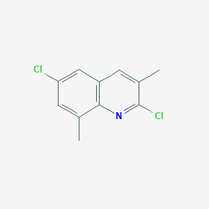 molecular formula C11H9Cl2N B1627221 2,6-Dichloro-3,8-dimethylquinoline CAS No. 948291-54-1