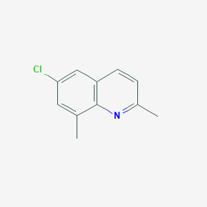 molecular formula C11H10ClN B1627222 6-Chloro-2,8-dimethylquinoline CAS No. 948289-20-1