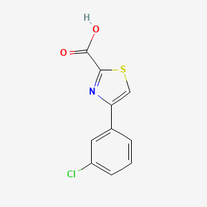 molecular formula C10H6ClNO2S B1627226 4-(3-氯苯基)-1,3-噻唑-2-羧酸 CAS No. 886367-29-9