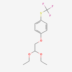 B1627234 (4-(2,2-Diethoxyethoxy)phenyl)(trifluoromethyl)sulfane CAS No. 864685-34-7