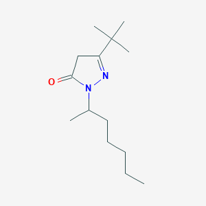 B1627241 5-tert-Butyl-2-(1-methyl-hexyl)-2,4-dihydro-pyrazol-3-one CAS No. 864685-48-3
