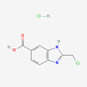 molecular formula C9H8Cl2N2O2 B1627242 2-氯甲基-1H-苯并咪唑-5-羧酸盐酸盐 CAS No. 351226-57-8