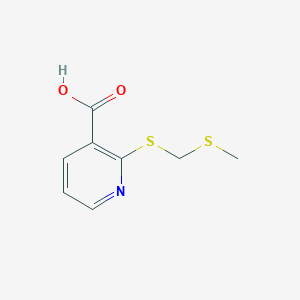 molecular formula C8H9NO2S2 B1627255 2-Methylsulfanylmethylsulfanyl-nicotinic acid CAS No. 864685-01-8
