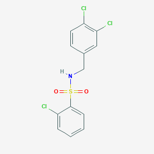 B1627261 2-Chloro-N-(3,4-dichloro-benzyl)-benzenesulfonamide CAS No. 864685-51-8