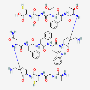 molecular formula C76H106N18O19S2 B1627271 二氢生长抑素 CAS No. 40958-31-4