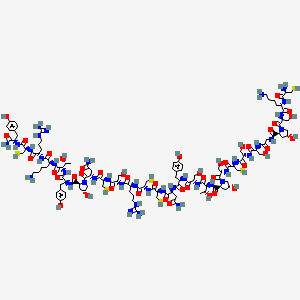 molecular formula C120H188N38O43S6 B1627275 omega-Conotoxin G VIA (reduced) CAS No. 92078-76-7