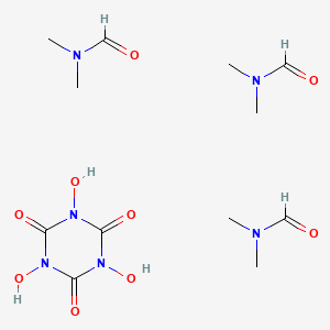 molecular formula C12H24N6O9 B1627287 N,N-Dimethylformamide;1,3,5-trihydroxy-1,3,5-triazinane-2,4,6-trione CAS No. 1173023-16-9