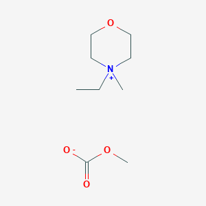 molecular formula C9H19NO4 B1627289 4-Ethyl-4-methylmorpholinium methyl carbonate solution CAS No. 947601-93-6