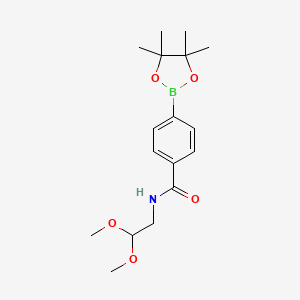 B1627291 N-(2,2-dimethoxyethyl)-4-(4,4,5,5-tetramethyl-1,3,2-dioxaborolan-2-yl)benzamide CAS No. 850411-06-2