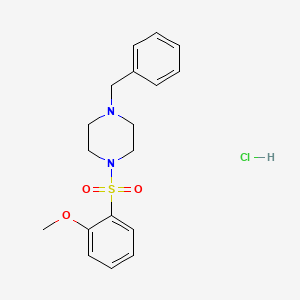 molecular formula C18H23ClN2O3S B1627292 1-苄基-4-(2-甲氧基苯磺酰)-哌嗪盐酸盐 CAS No. 864759-66-0