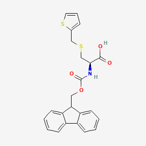 molecular formula C23H21NO4S2 B1627299 N-{[(9H-Fluoren-9-yl)methoxy]carbonyl}-S-[(thiophen-2-yl)methyl]-L-cysteine CAS No. 864754-04-1