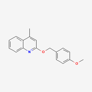 molecular formula C18H17NO2 B1627302 2-(4-Methoxybenzyloxy)-4-methylquinoline CAS No. 937184-70-8