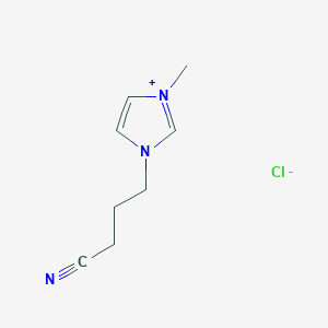 molecular formula C8H12ClN3 B1627308 1-(3-Cyanopropyl)-3-methylimidazolium chloride CAS No. 683224-96-6