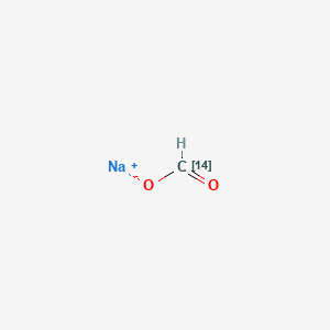 molecular formula CHNaO2 B1627312 Formic-14C acid, sodium salt (1:1) CAS No. 2792-70-3