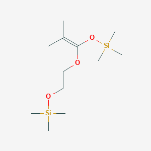 B1627335 [(2-Methyl-1-[2-(trimethylsiloxy)ethoxy]-1-propenyl)oxy]trimethylsilane CAS No. 85248-36-8