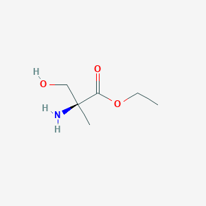molecular formula C6H13NO3 B1627345 Ethyl 2-methyl-L-serinate CAS No. 78843-72-8