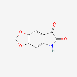 molecular formula C9H5NO4 B1627350 5H-[1,3]二氧杂环[4,5-f]吲哚-6,7-二酮 CAS No. 107583-34-6