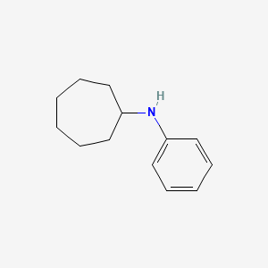 molecular formula C13H19N B1627357 N-phenylcycloheptanamine CAS No. 61142-86-7