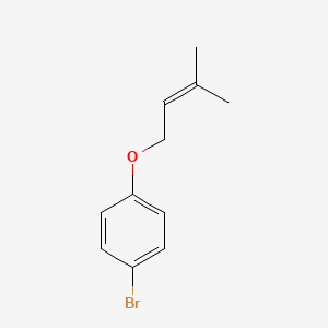 molecular formula C11H13BrO B1627361 1-Bromo-4-((3-methylbut-2-en-1-yl)oxy)benzene CAS No. 204503-25-3