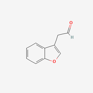 molecular formula C10H8O2 B1627377 苯并[b]呋喃-3-基乙醛 CAS No. 352434-24-3