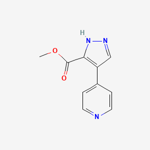 molecular formula C10H9N3O2 B1627396 4-(吡啶-4-基)-1H-吡唑-3-羧酸甲酯 CAS No. 117784-22-2
