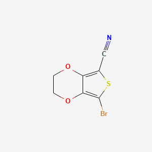 molecular formula C7H4BrNO2S B1627443 7-溴-2,3-二氢噻吩[3,4-b][1,4]二噁烷-5-碳腈 CAS No. 884507-59-9