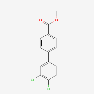 molecular formula C14H10Cl2O2 B1627444 3',4'-二氯[1,1'-联苯]-4-甲酸甲酯 CAS No. 886362-11-4