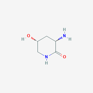 molecular formula C5H10N2O2 B1627447 (3S,5R)-3-Amino-5-hydroxypiperidin-2-one CAS No. 748741-06-2