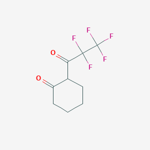 molecular formula C9H9F5O2 B1627460 2-(Pentafluoropropanoyl)cyclohexanone CAS No. 2145-82-6