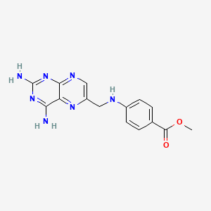 molecular formula C15H15N7O2 B1627461 Methyl 4-{[(2,4-diaminopteridin-6-yl)methyl]amino}benzoate CAS No. 54798-42-4