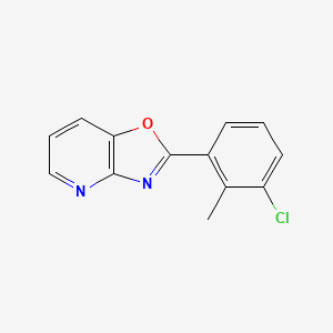 molecular formula C13H9ClN2O B1627464 2-(3-Chloro-2-methylphenyl)oxazolo[4,5-b]pyridine CAS No. 60772-54-5