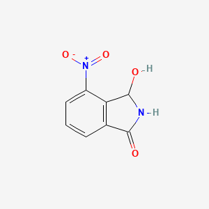 molecular formula C8H6N2O4 B1627465 3-Hydroxy-4-nitroisoindolin-1-one CAS No. 39830-63-2
