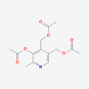 molecular formula C14H17NO6 B162747 Vitamin B6, triacetate CAS No. 10030-93-0