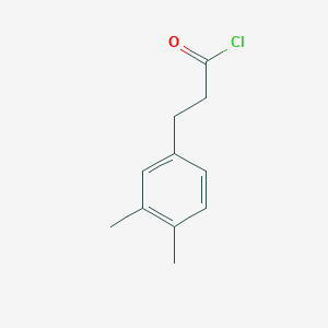 molecular formula C11H13ClO B1627499 3-(3,4-Dimethylphenyl)propanoyl chloride CAS No. 26801-37-6