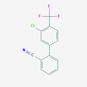 molecular formula C14H7ClF3N B1627502 3'-Chloro-4'-trifluoromethyl-biphenyl-2-carbonitrile CAS No. 442670-46-4