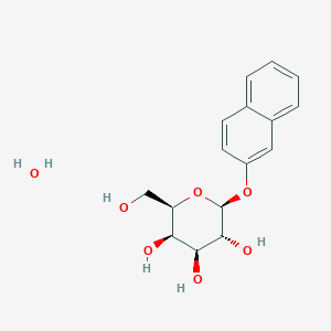 molecular formula C16H20O7 B1627506 (2R,3R,4S,5R,6S)-2-(Hydroxymethyl)-6-naphthalen-2-yloxyoxane-3,4,5-triol;hydrate CAS No. 312693-81-5