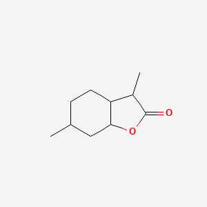 molecular formula C10H16O2 B1627513 2(3H)-Benzofuranone, hexahydro-3,6-dimethyl- CAS No. 92015-65-1