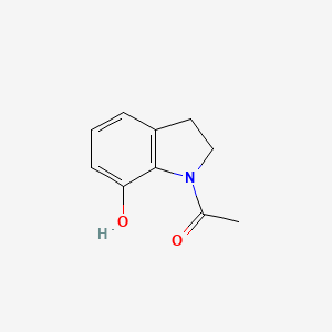 molecular formula C10H11NO2 B1627514 1-(7-Hydroxyindolin-1-YL)ethanone CAS No. 4770-36-9