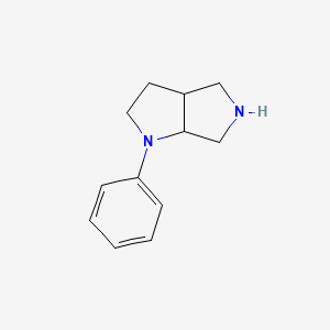 molecular formula C12H16N2 B1627525 1-Phenyloctahydropyrrolo[3,4-B]pyrrole CAS No. 128758-05-4