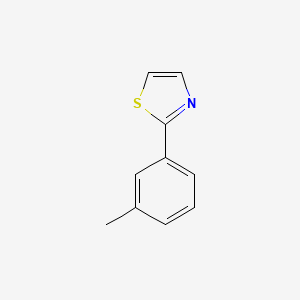 molecular formula C10H9NS B1627540 2-(间甲苯基)噻唑 CAS No. 42156-13-8