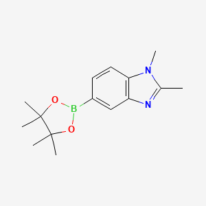 molecular formula C15H21BN2O2 B1627551 1,2-Dimethyl-5-(4,4,5,5-tetramethyl-1,3,2-dioxaborolan-2-yl)-1H-benzimidazole CAS No. 227306-27-6