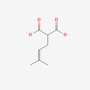 molecular formula C8H10O4-2 B1627554 (3-Methylbut-2-en-1-yl)propanedioate CAS No. 4063-75-6