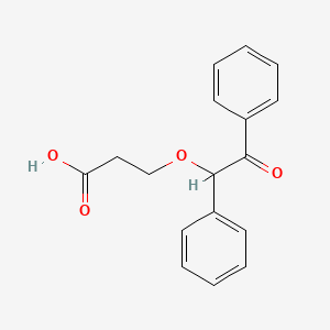 molecular formula C17H16O4 B1627557 3-(2-氧代-1,2-二苯基乙氧基)丙酸 CAS No. 879896-64-7