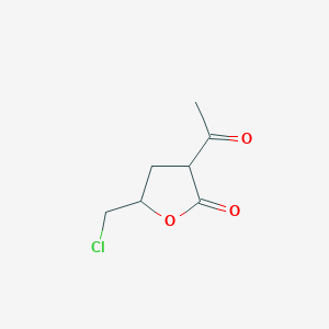 molecular formula C7H9ClO3 B1627568 3-Acetyl-5-(chloromethyl)oxolan-2-one CAS No. 3154-75-4