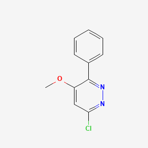 molecular formula C11H9ClN2O B1627586 6-Chloro-4-methoxy-3-phenylpyridazine CAS No. 40020-02-8