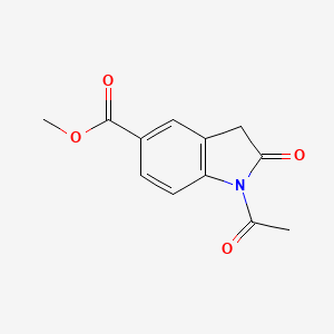 molecular formula C12H11NO4 B1627587 Methyl 1-acetyl-2-oxoindoline-5-carboxylate CAS No. 247082-83-3