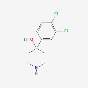 molecular formula C11H13Cl2NO B1627589 4-(3,4-Dichlorophenyl)piperidin-4-ol CAS No. 21928-32-5