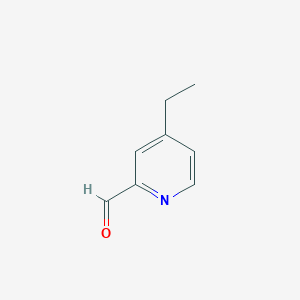 molecular formula C8H9NO B1627591 2-Pyridinecarboxaldehyde, 4-ethyl- CAS No. 67141-19-9