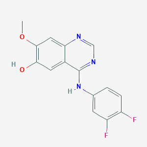 molecular formula C15H11F2N3O2 B1627594 4-(3,4-Difluoroanilino)-7-methoxyquinazolin-6-ol CAS No. 184475-78-3